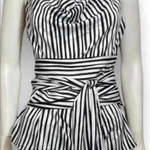 Anne Taylor Strip Self tie  Wrap around tunic